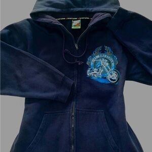 Navy Fire Breather Zip-Up